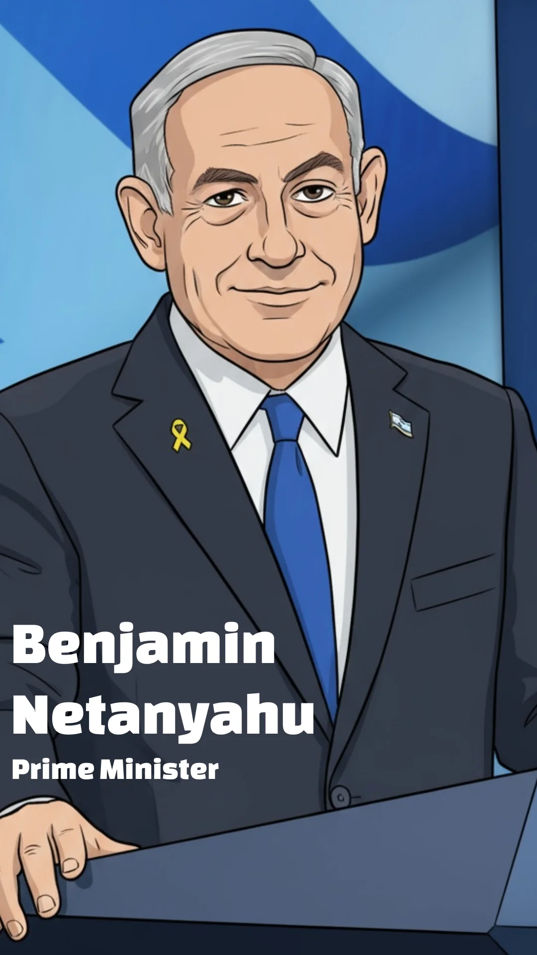 Donald Trump Knesset Speech Illustration Alt