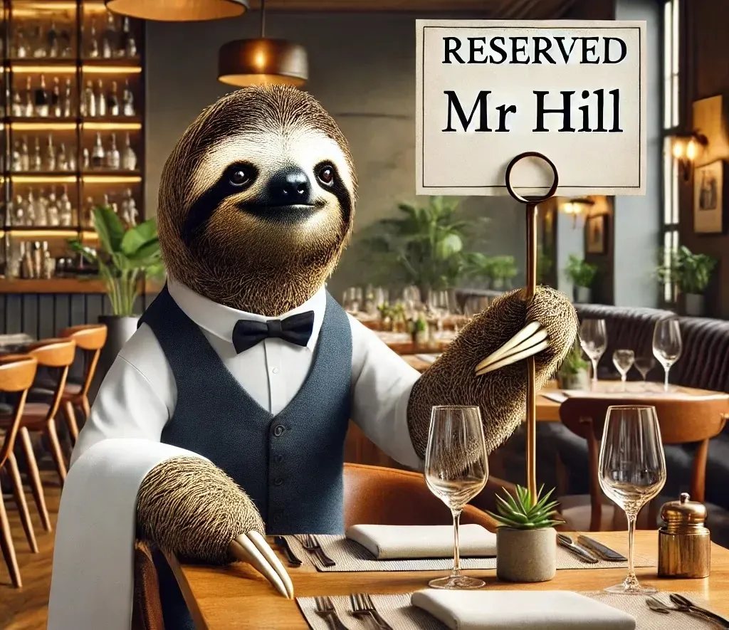 Reserved Mr Hill