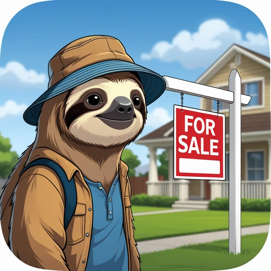 Sloth Realtor House For Sale