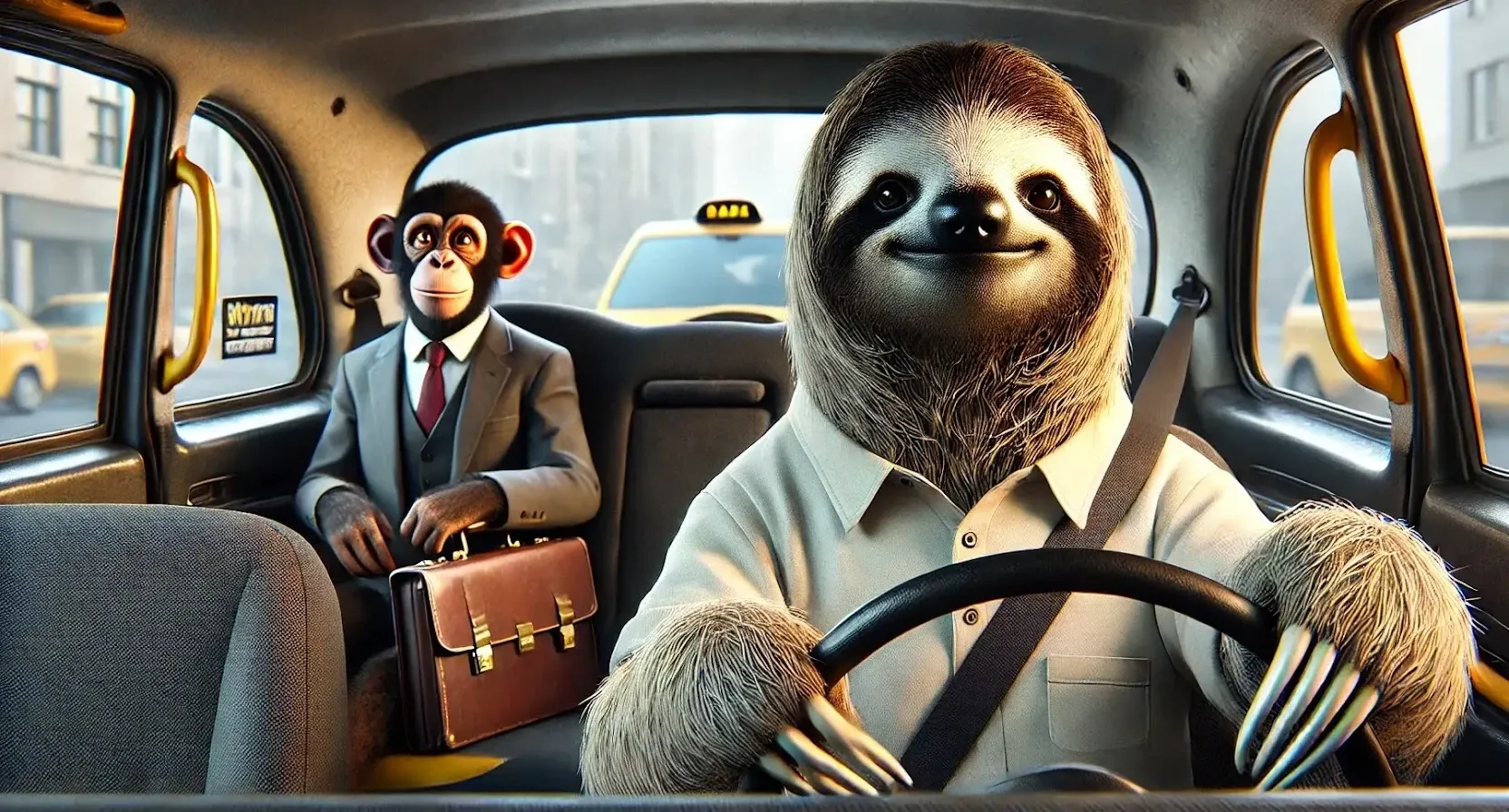 Sloth Taxi Driver