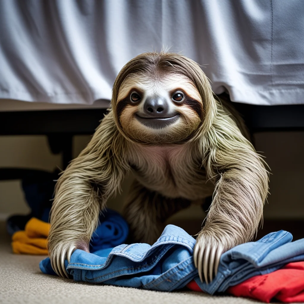 Sloth Under Bed